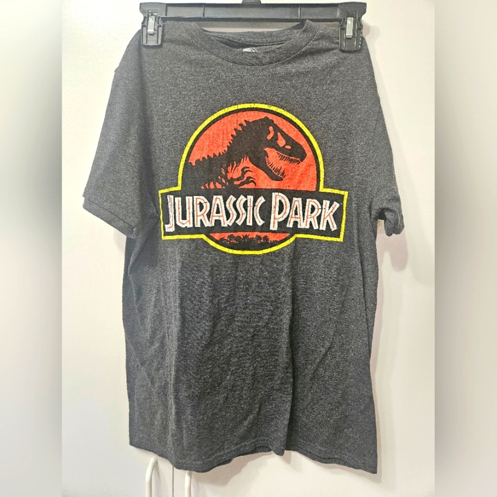 Jurassic Park Grey Small Men's TShirt